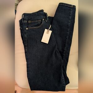 Good American Women's Dark Blue Skinny Jeans